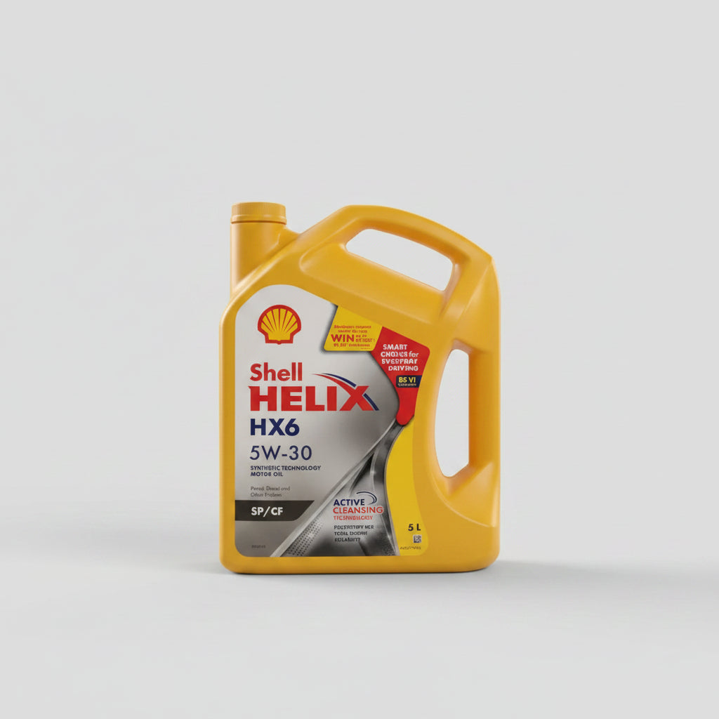 Shell Helix 5W-30 SP/CF Synthetic Engine oil Helix HX6 5W30 Synthetic Blend Engine Oil ( Pack Size 1L , 3.5L , 5L )