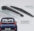 High-performance Hyundai Venue specific rear wiper arm and blade set on a white background