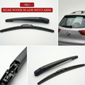 MG rear wiper blade with arm on a white background