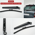 Skoda rear wiper blade with arm on a white background