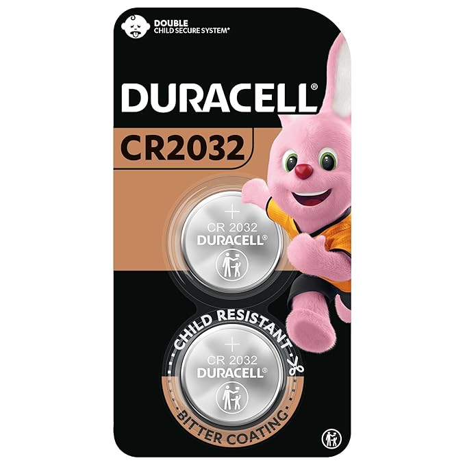 Duracell CR2032 Lithium Coin Battery, Pack of 2, Specialty Devices, Apple AirTag Child Safety Features, Electronic car Keys