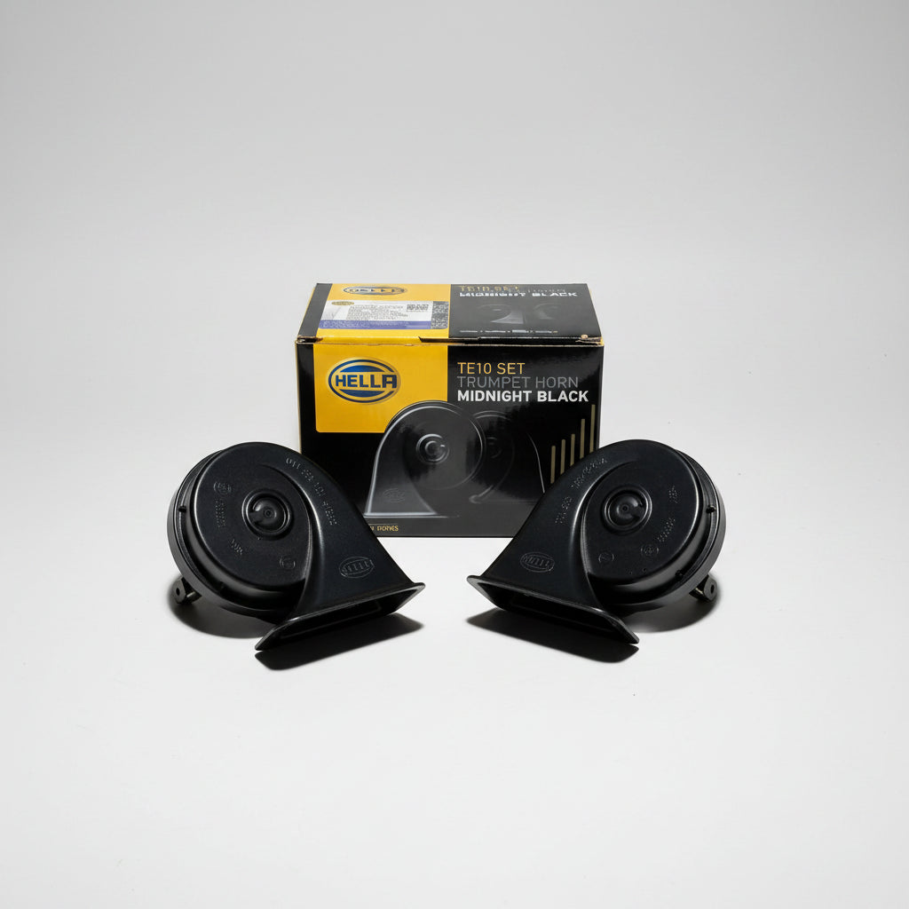 Hella TE10 Trumpet Horn Set | Midnight Black (2 Units)