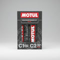 Motul Chain Lube & Chain Cleaner Combo for Bikes – C2 Lubrication + C1 Deep Cleaning Spray for Superior Chain Care  (Pack Size 150ml kit , 400ml kit. )